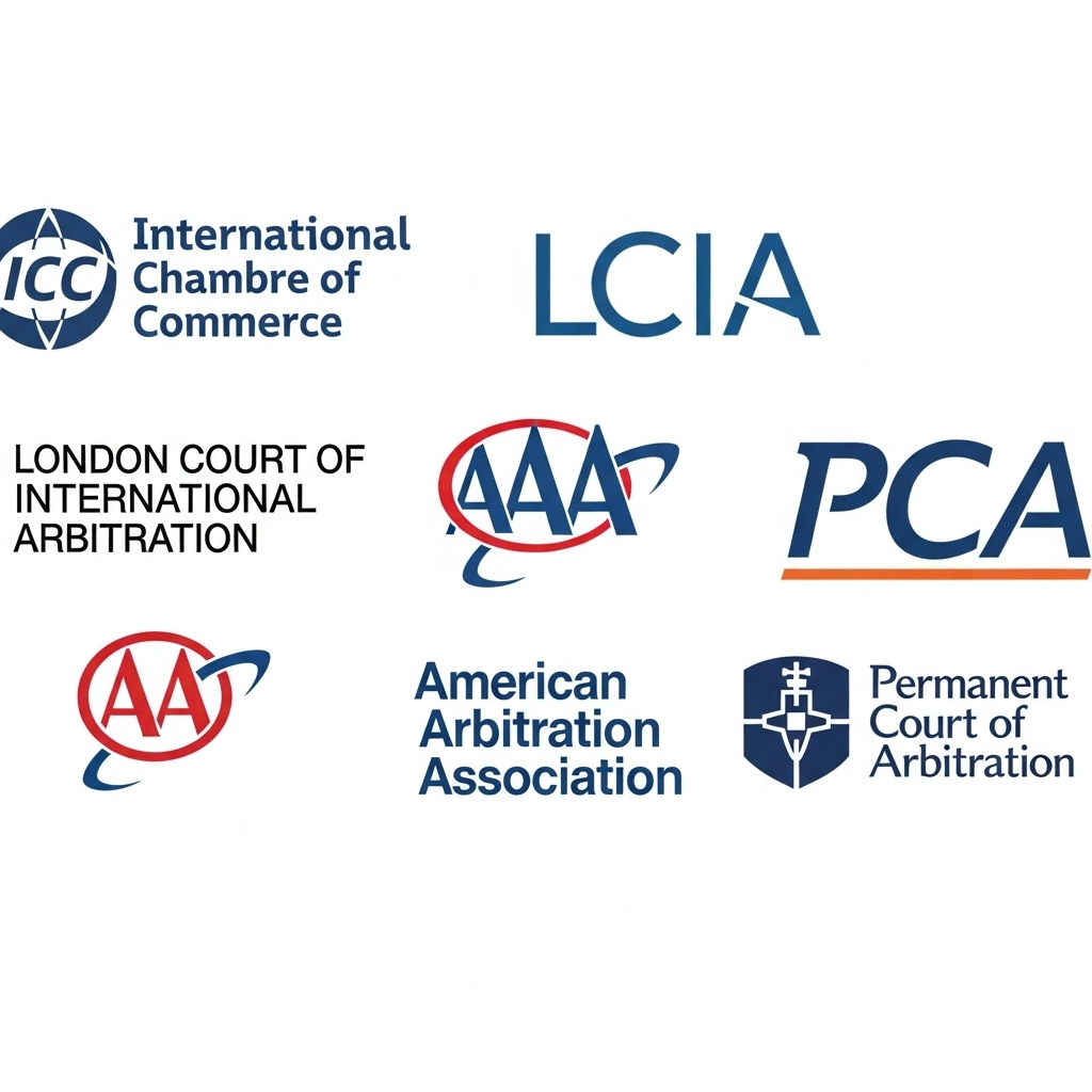 Logos of Major Arbitral Institutions