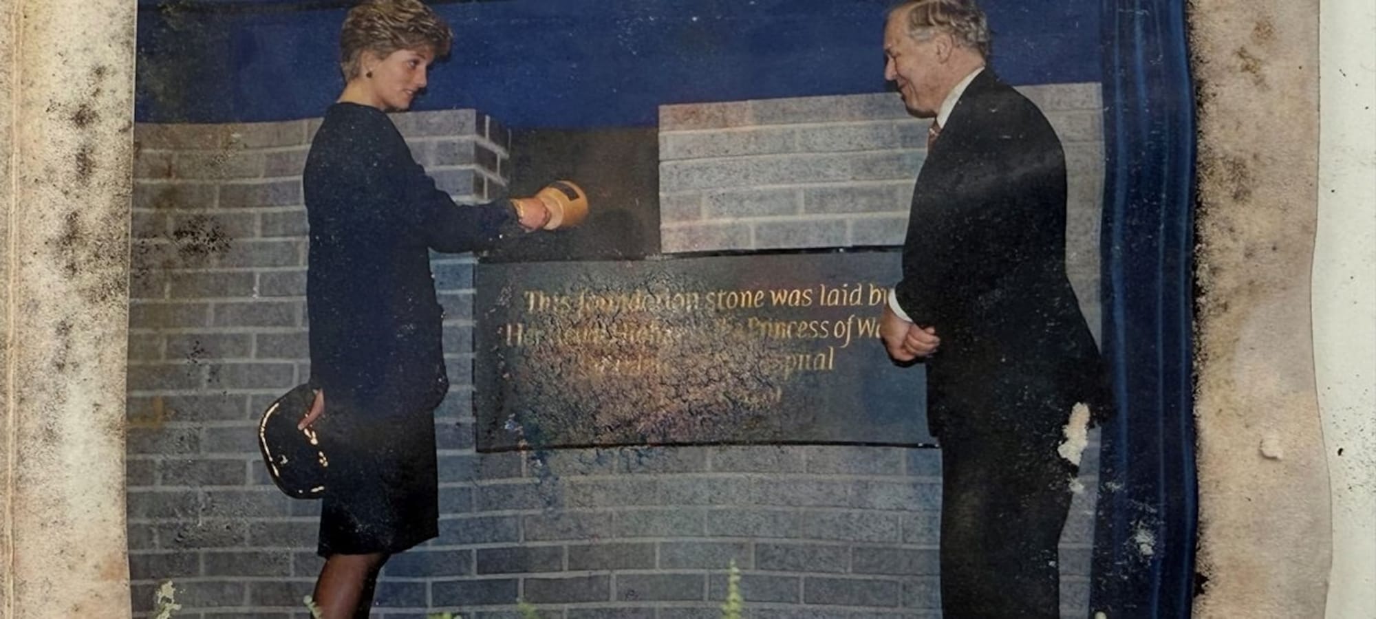 A dignified moment as the time capsule, buried by Princess Diana in 1991.