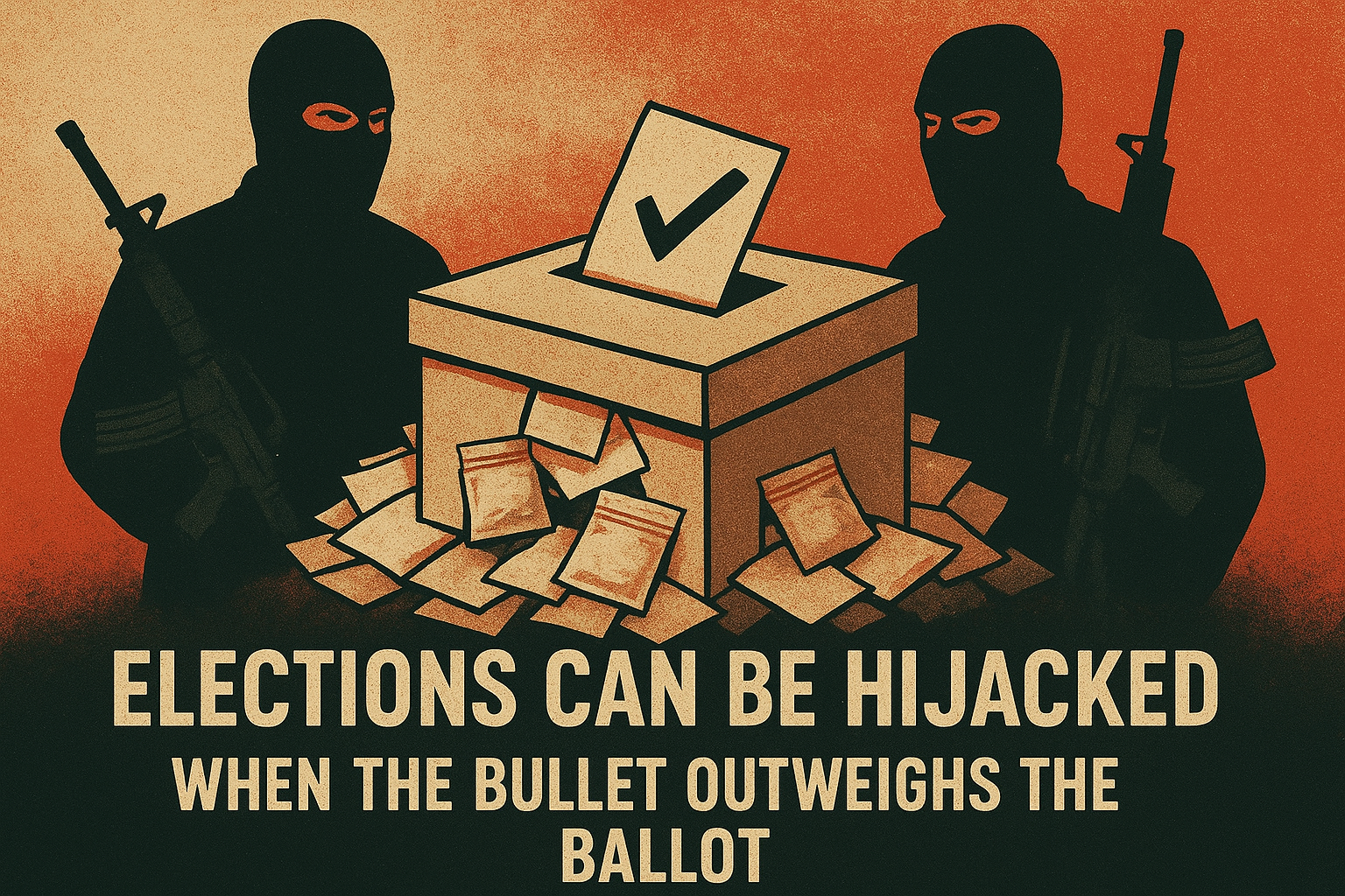 Elections can be hijacked when the bullet outweighs the ballot