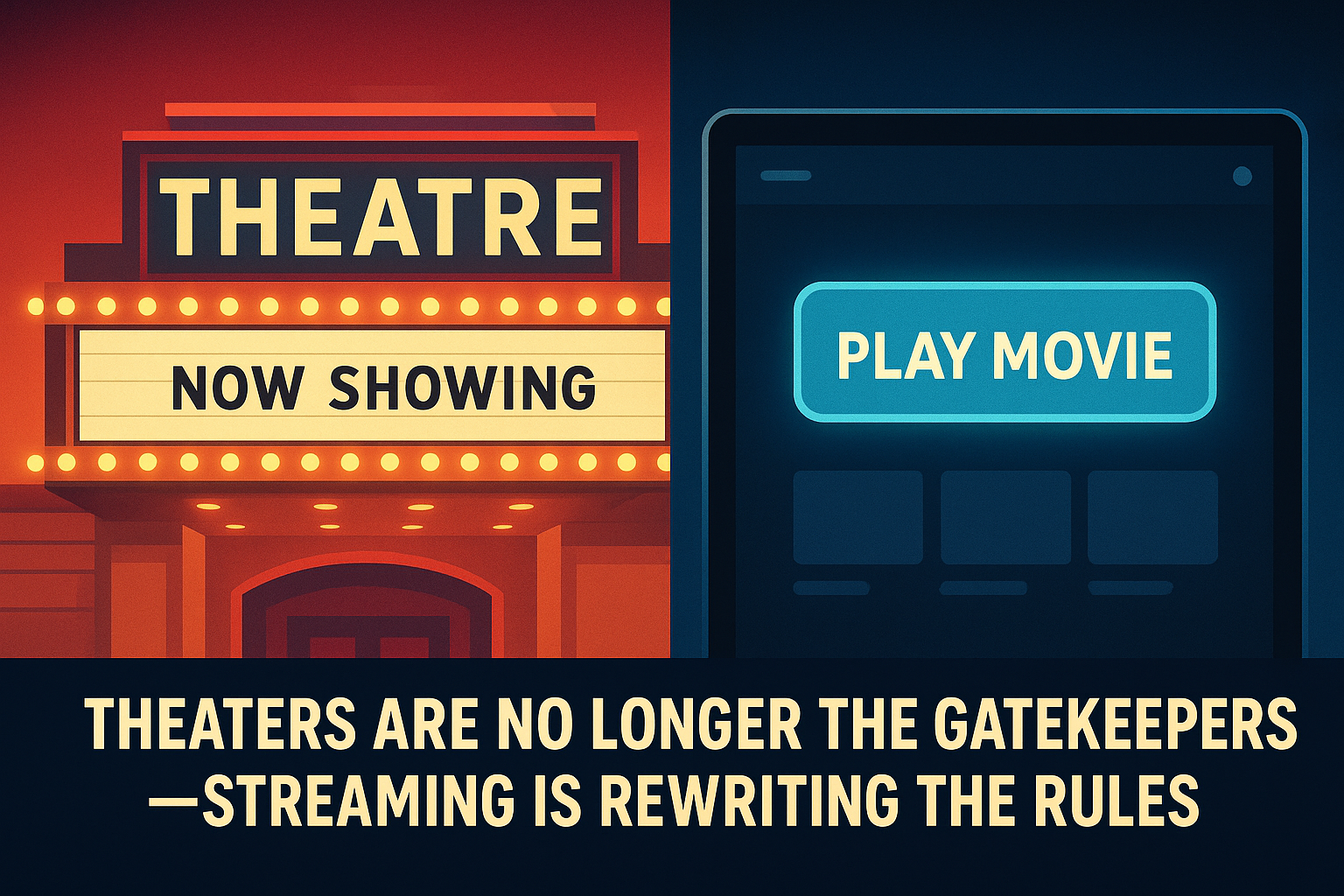 Theaters are no longer the gatekeepers streaming is rewriting the rules
