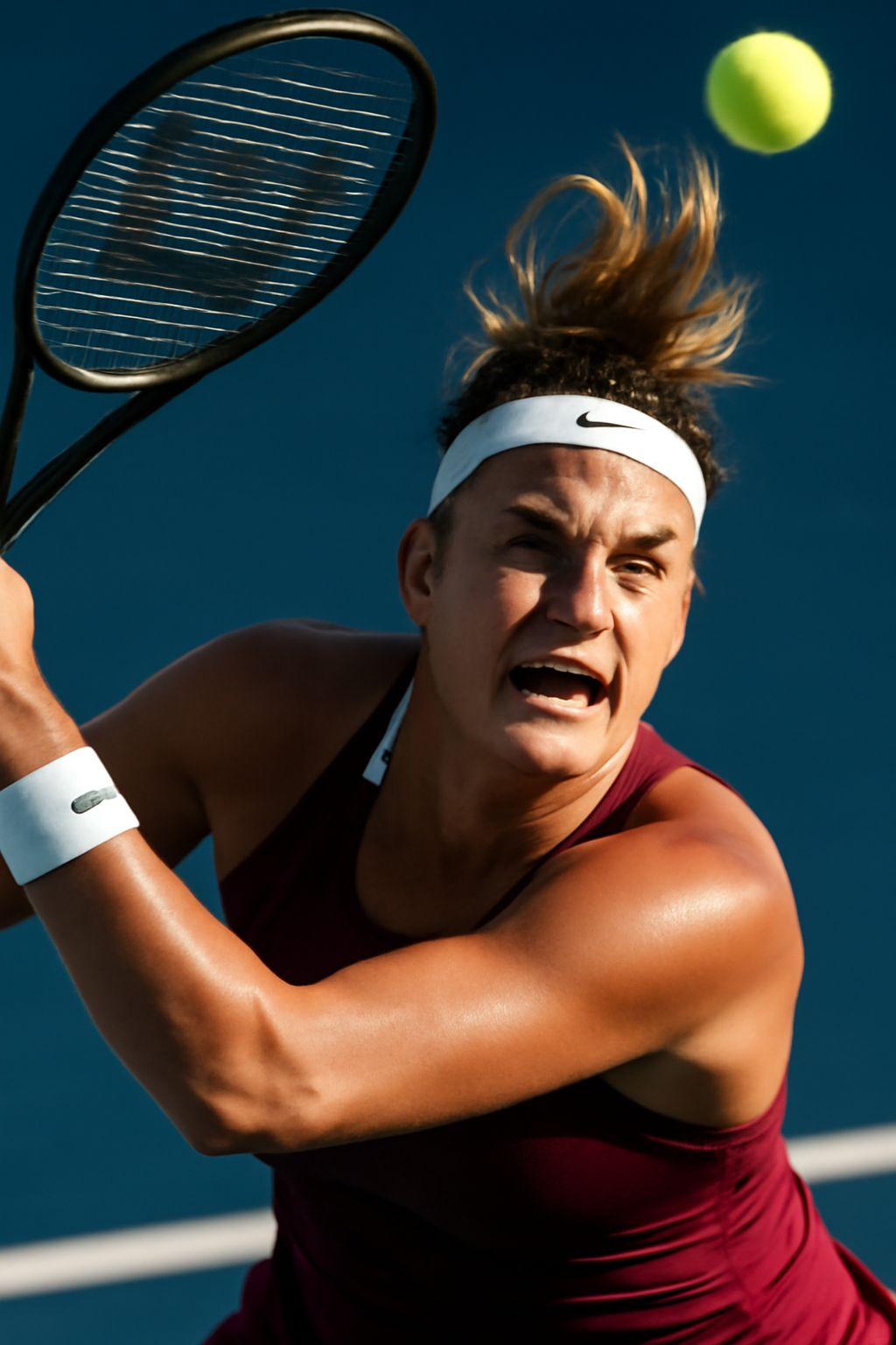 Aryna Sabalenka’s powerful serve is a key weapon