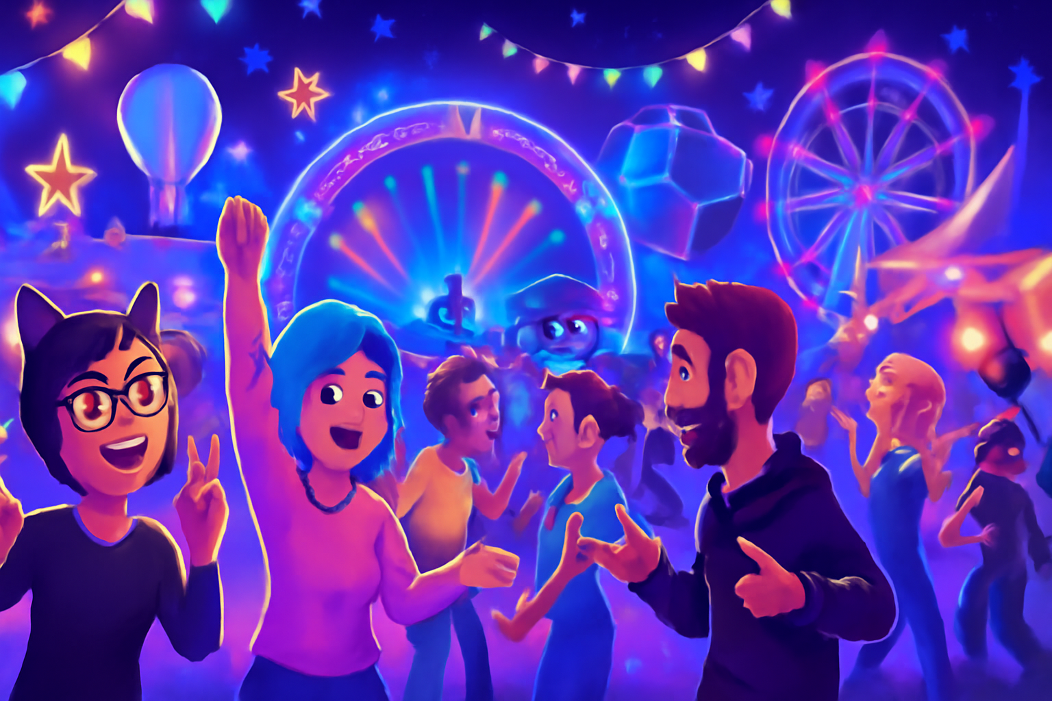 Connect and celebrate with fans across the globe through your digital avatar.