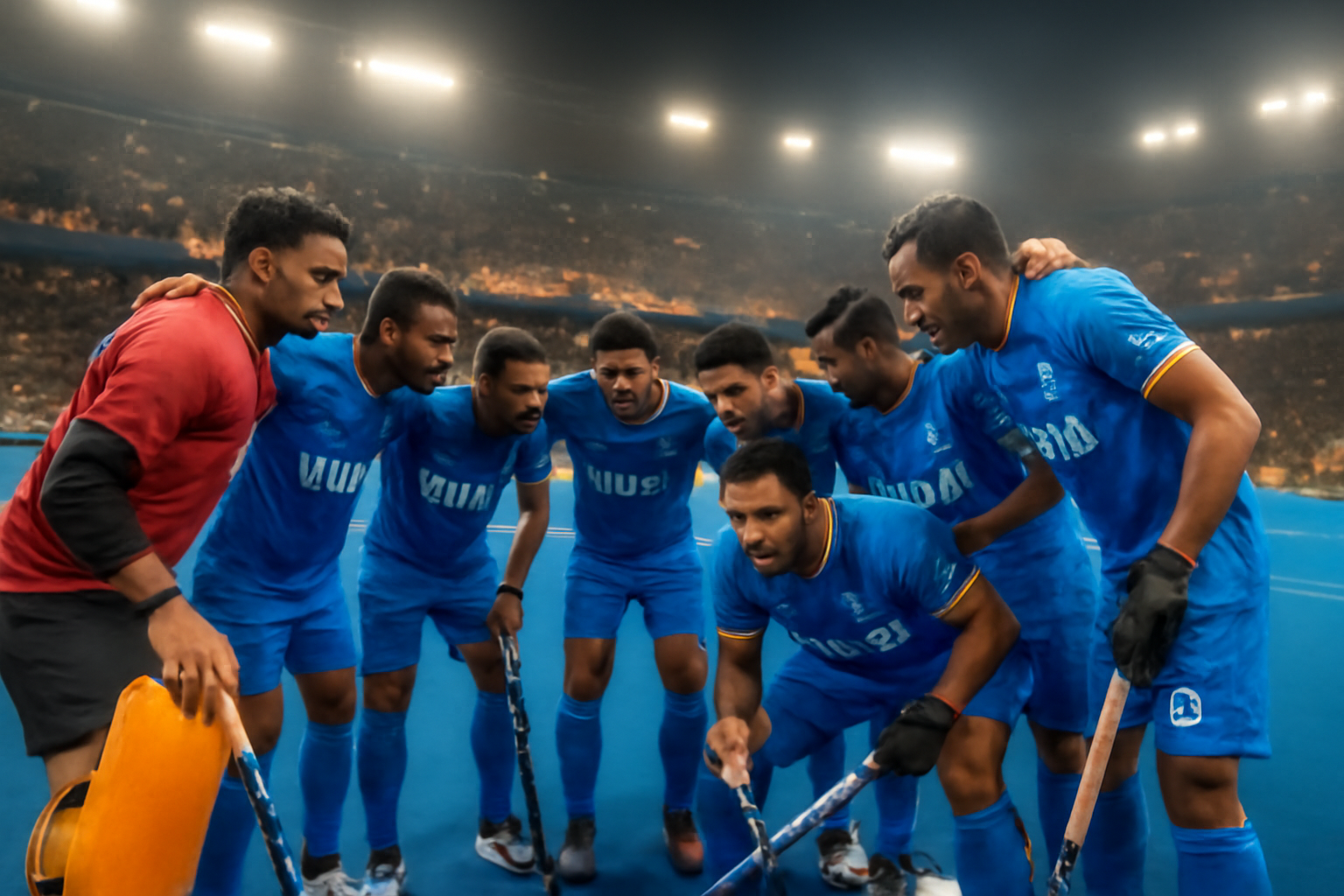 India’s players enter the field, united and determined a symbol of resolve for a nation’s hopes