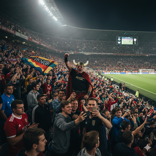 The electrifying atmosphere of a stadium