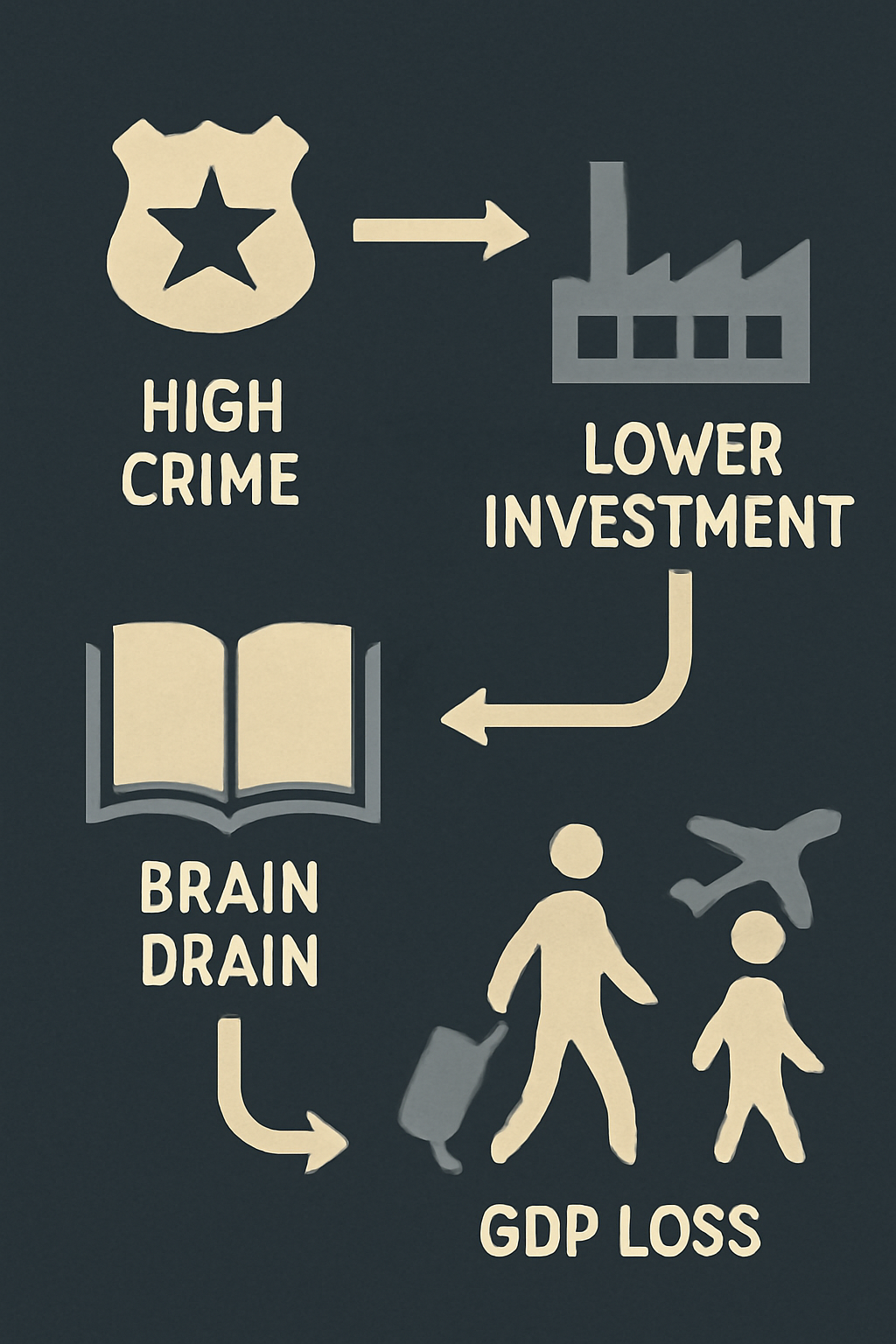 From streets to spreadsheets: How crime erodes economic foundations