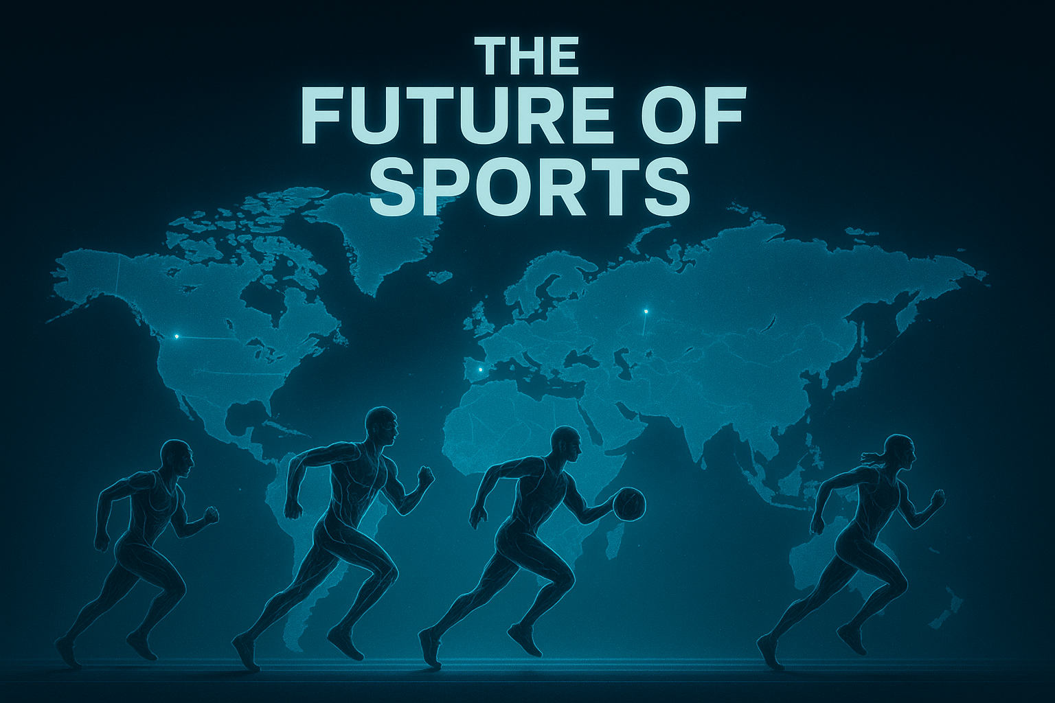 A world map glowing with Enhanced Games host cities