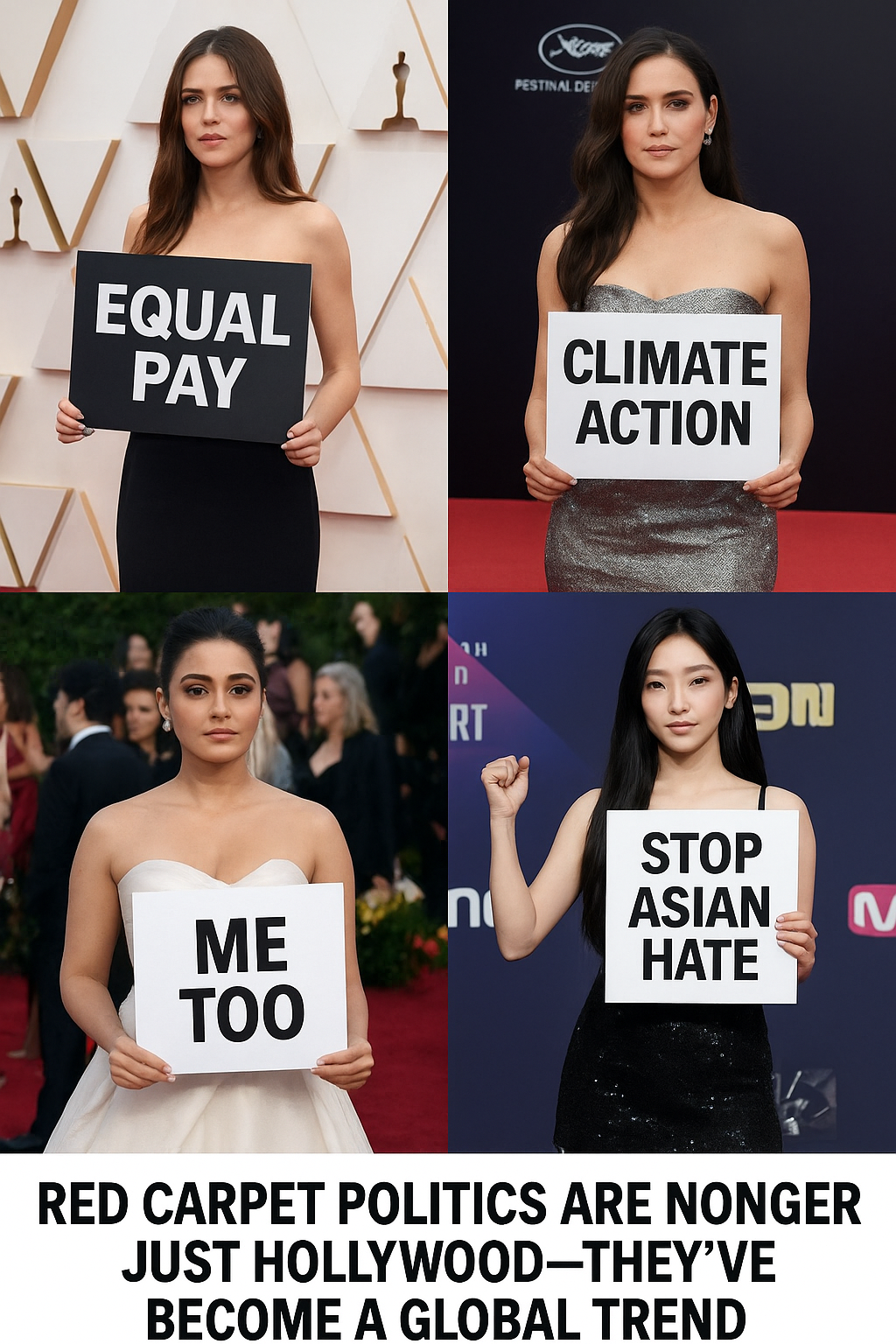 Red carpet politics are no longer just Hollywood