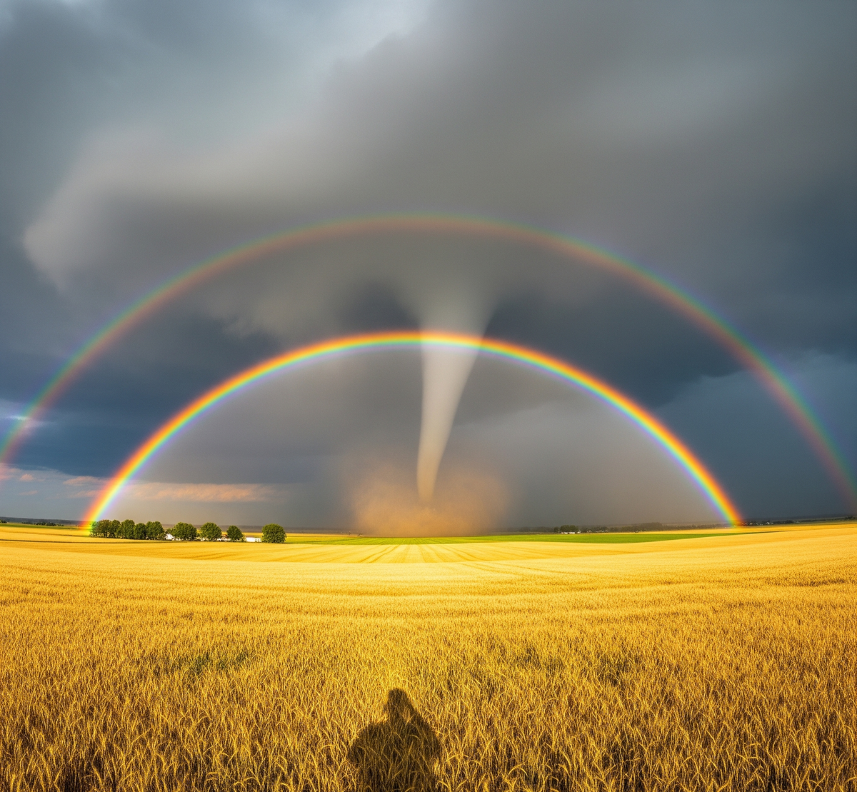 Stunning Tornado Crosses Rainbow in Viral Nebraska Weather Clip
