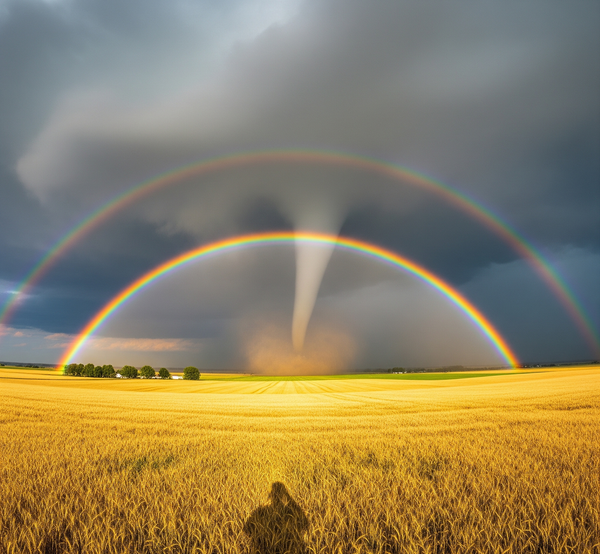 Stunning Tornado Crosses Rainbow in Viral Nebraska Weather Clip