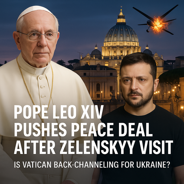 Pope Leo XIV Pushes Peace Deal After Zelenskyy Visit  Is the Vatican Back‑Channeling for Ukraine?