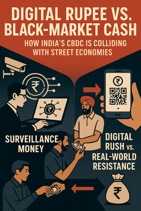 Digital Rupee vs. Black Market Cash: How India’s CBDC Is Colliding with Street Economies